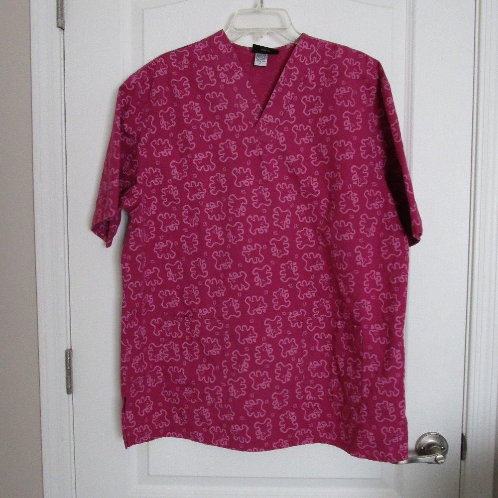 100% cotton nurse's scrubs NZ brand teddy bear print